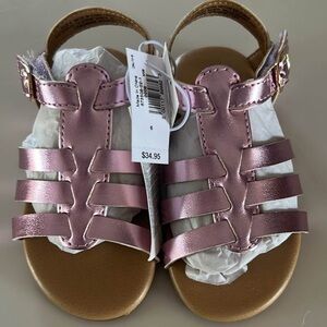 GAP Toddler Pink Metallic Sandals